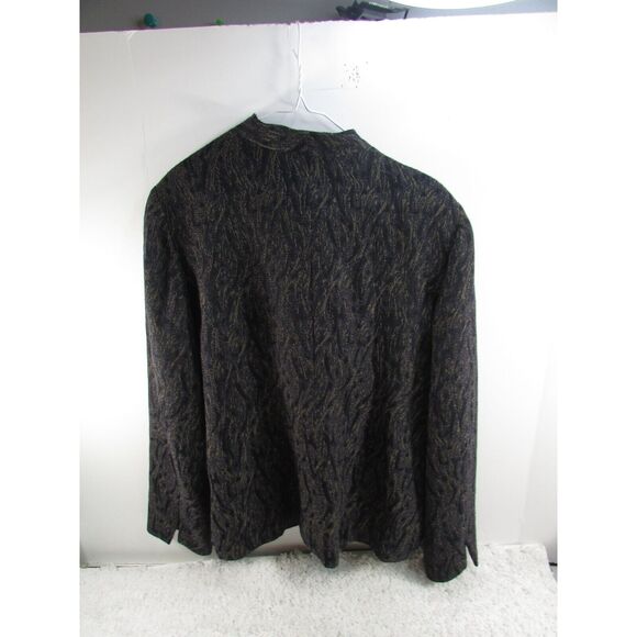 Coldwater Creek Blazer Blue black gold Size Large 14-16 - Picture 6 of 7